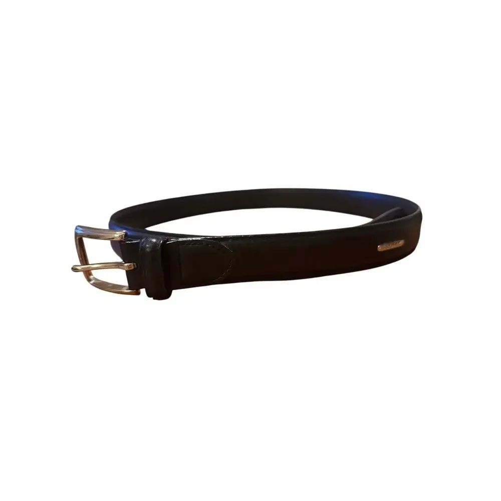 VTG Polo Ralph Lauren Belt Leather Black Men's Sz. 36